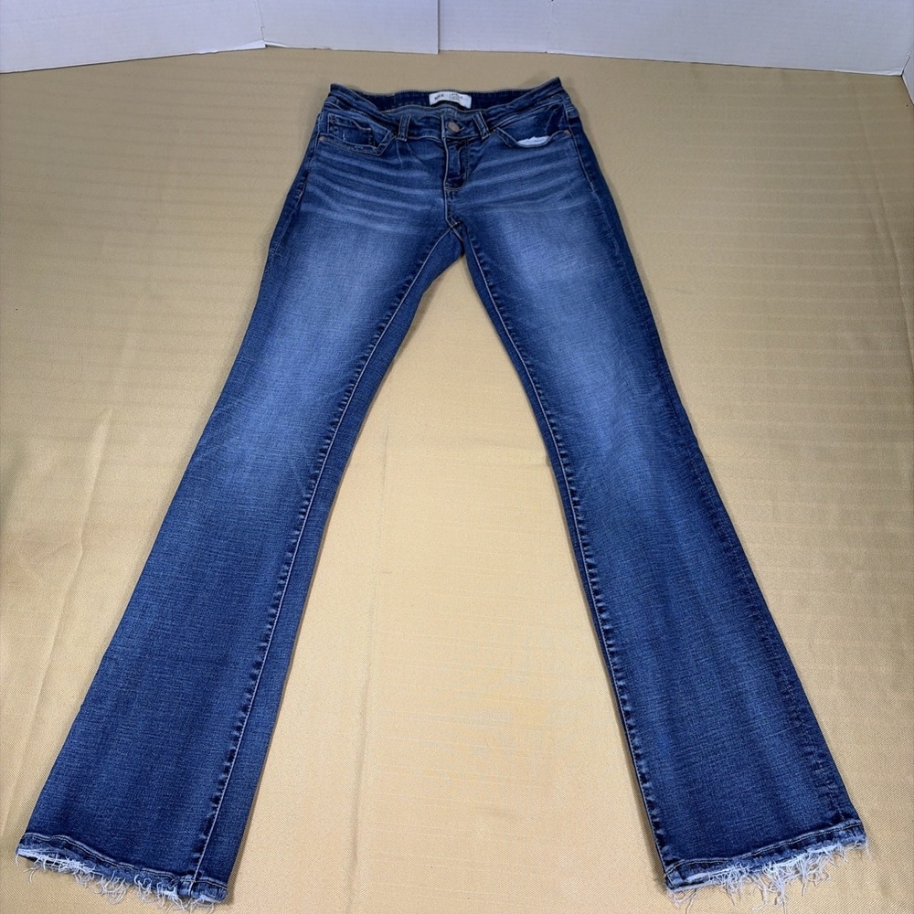 BKE Stella Boot Cut Stretch Distressed Denim Jeans Size 27x33.5